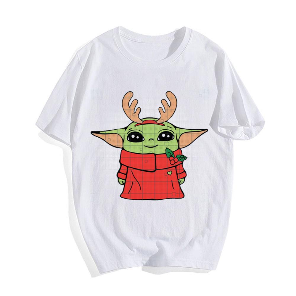 Baby Yoda Reindeer Christmas Baby Yoda Star Wars T-Shirt