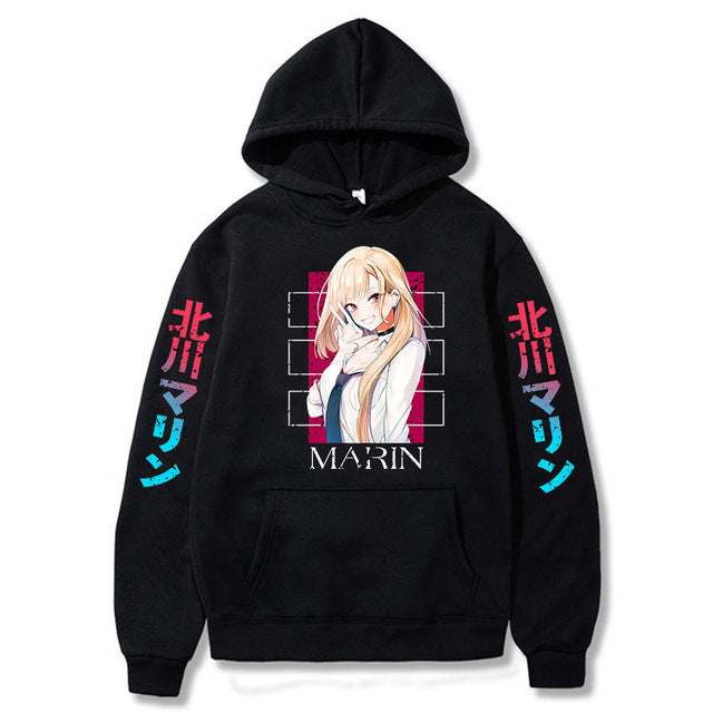 Anime My Dress-Up Darling Kitagawa Marin Pullover Hooded Sweatshirt Hoody