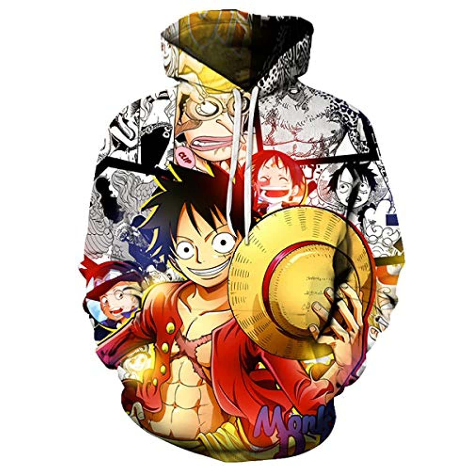 Anime One Piece Monkey D Luffy 3d Hoodie