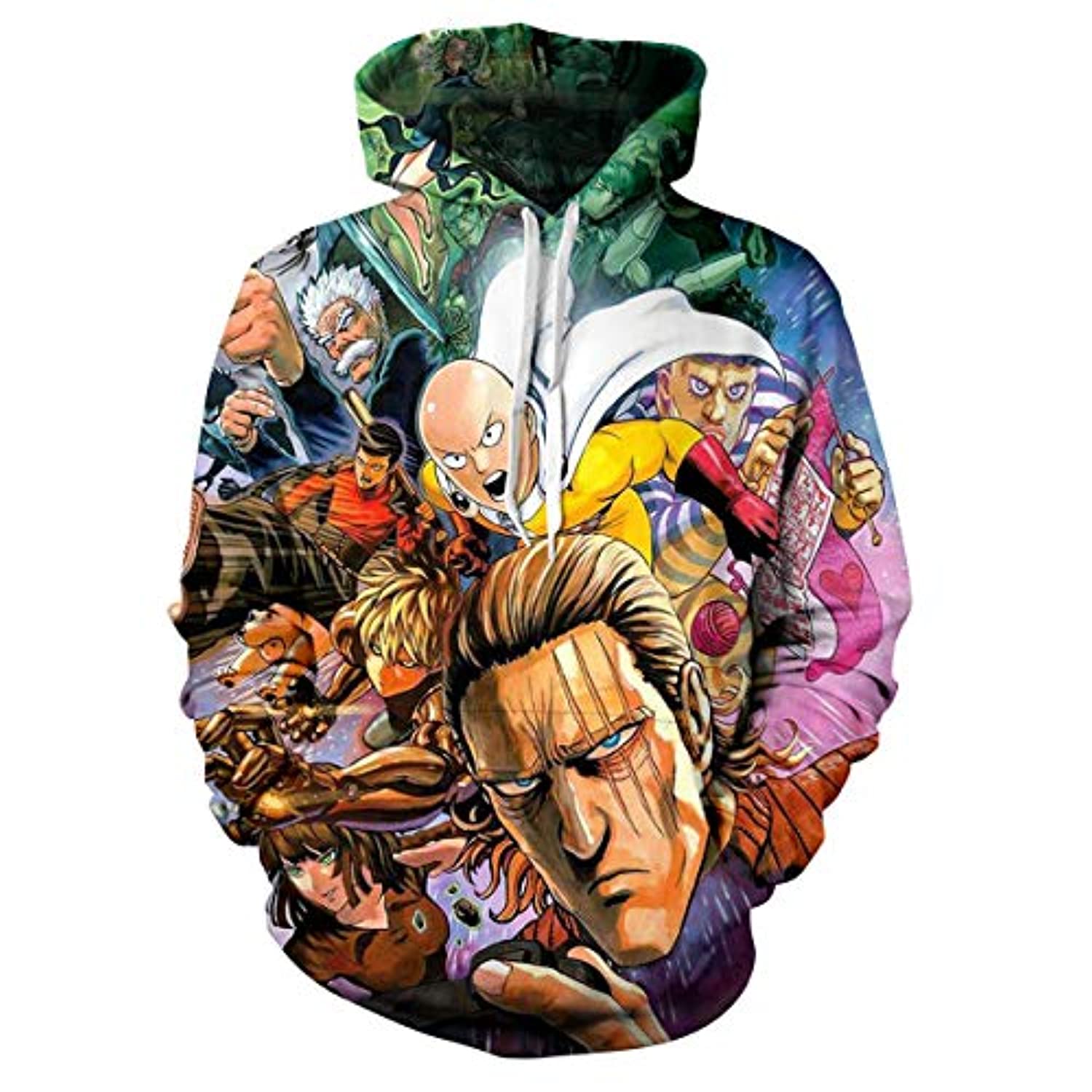 Anime One Punch Man Hoodies - Saitama 3D Print Characters Pullover Hoodie