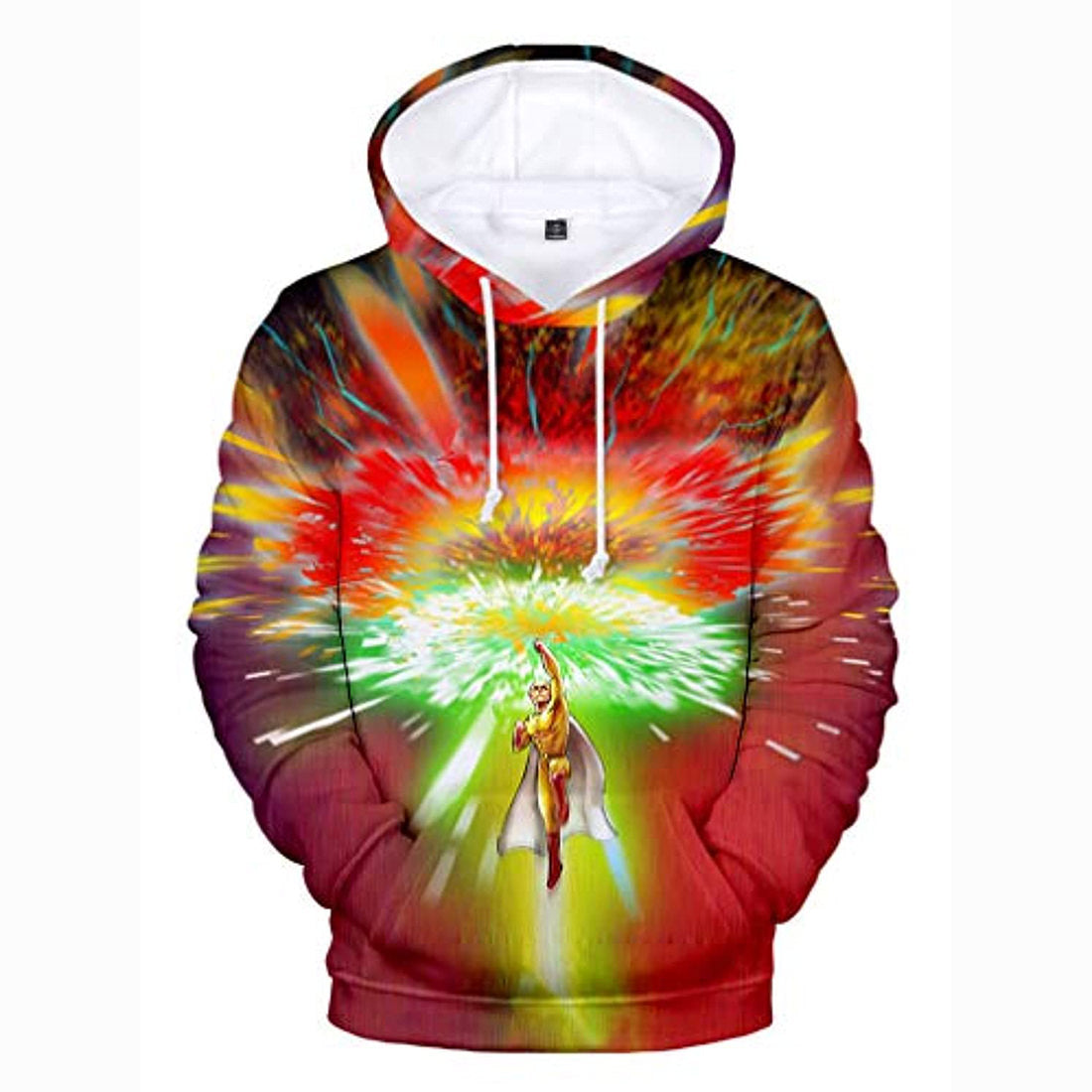 Anime One Punch Man Hoodies - Saitama 3D Print Colorful Pullover Hoodie