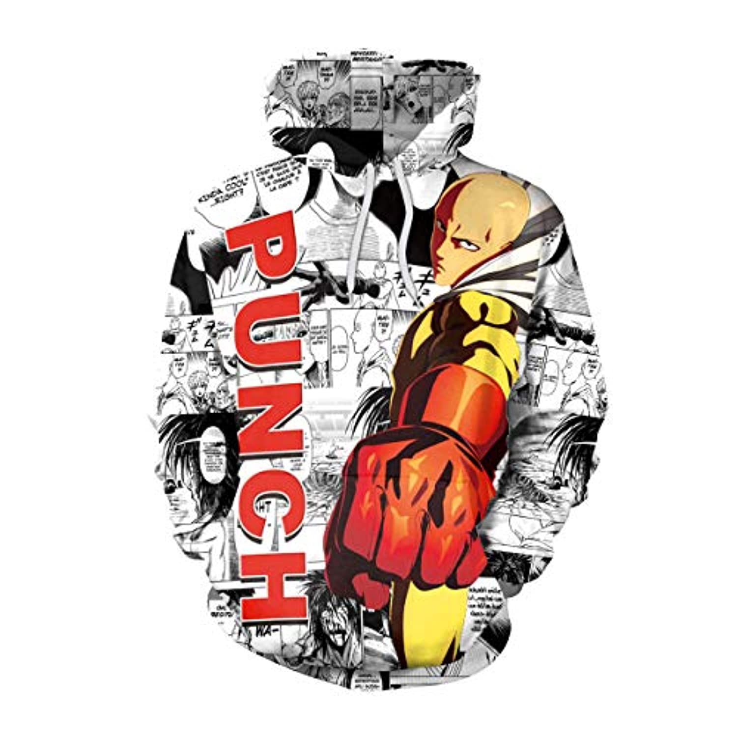 Anime One Punch Man Hoodies - Saitama 3D Print Pullover Hoodie