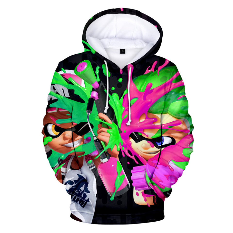 Anime Splatoon 3D Printed Hoodies Pullovers