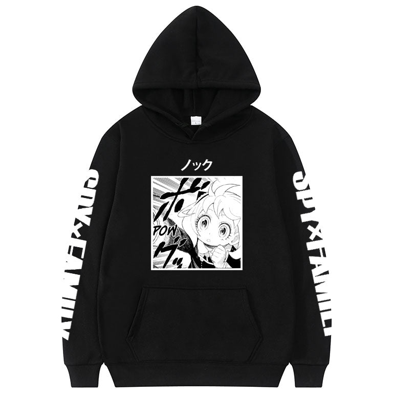 Anime Spy X Family Anya Forger Print Hoodies Loose Unisex Aesthetic Hooded Sweatshirt