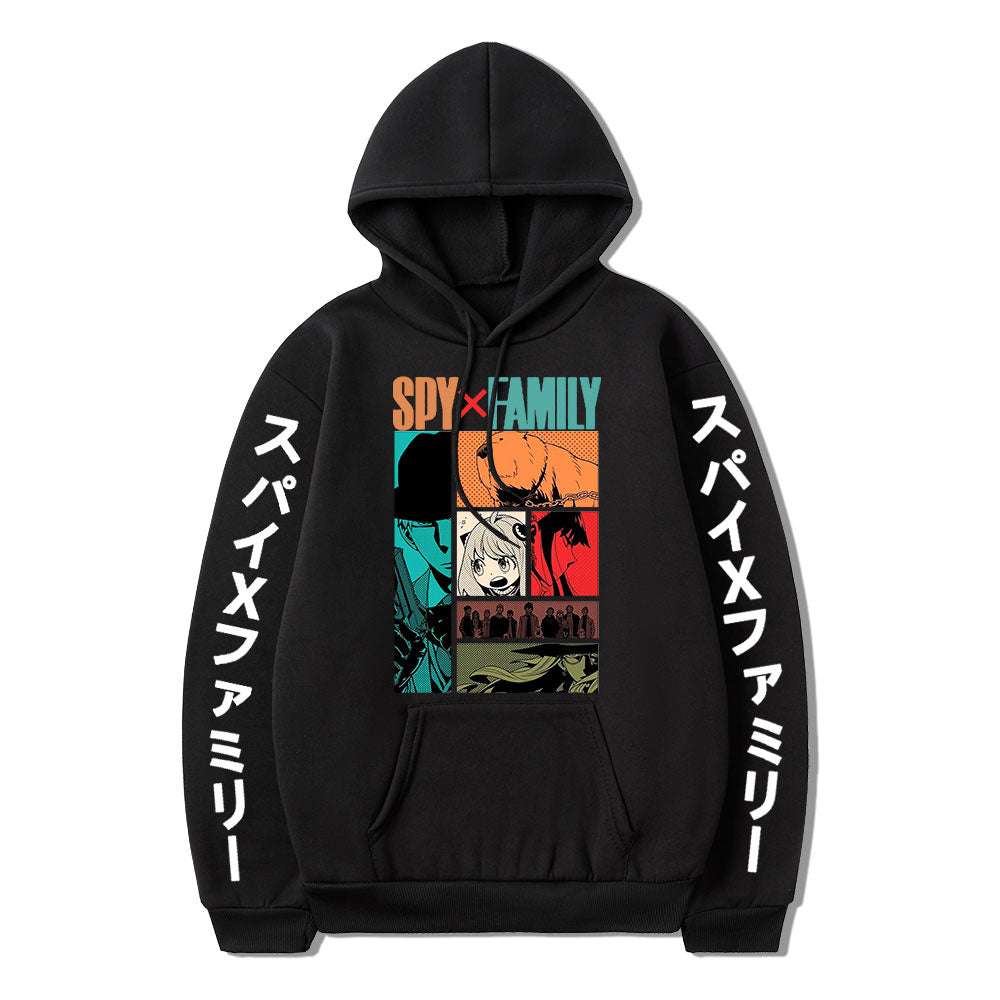 Anime Spy X Family Hoodies Anya Forger Bond Forger Graphics Hoodies Unisex Oversized Sweatshirt