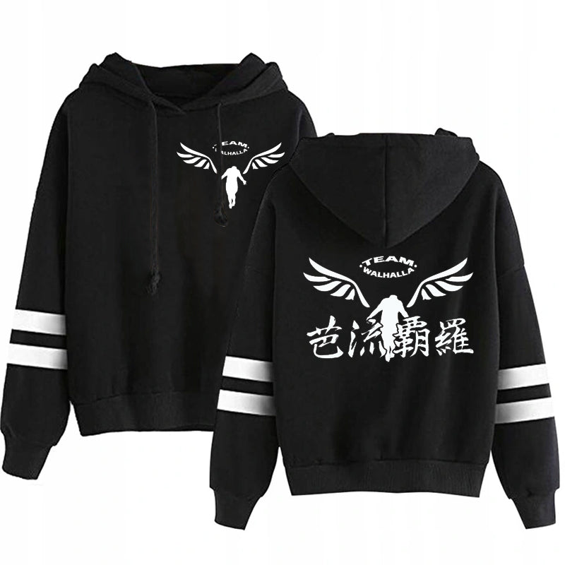 Anime Tokyo Revengers Hoodie Team Walhalla Sweatshirts Cozy Tops Pullovers