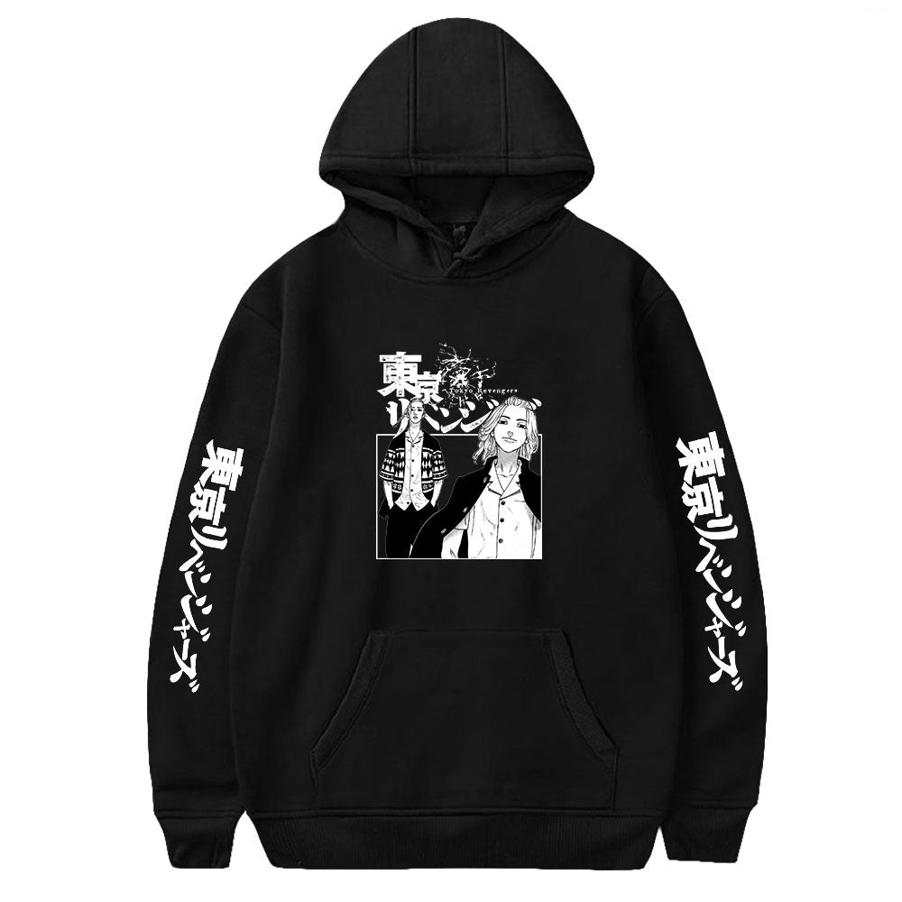 Anime Tokyo Revengers Hoodies Mikey Draken Printed Pullover Sweatshirts