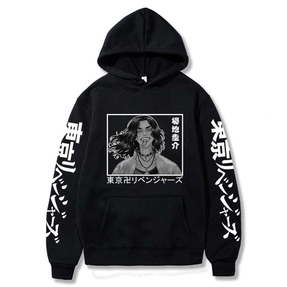 Anime Tokyo Revengers Keisuke Baji Printed Hoodies Hip Hop Sweatshirts