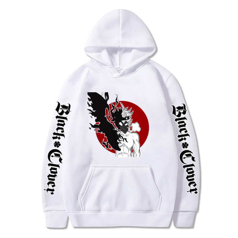 Asta and Nero Print Anime Black Clover Hoodies Pullover Sweatshirt