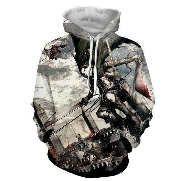 Attack On Titan 3D Levi Ackerman Hoodie