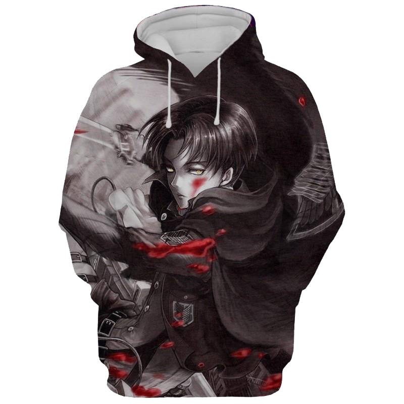 Attack On Titan Blood 3D Printed Hoodie