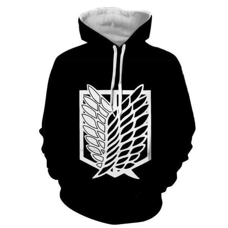 Attack On Titan Log 3D Hoodie