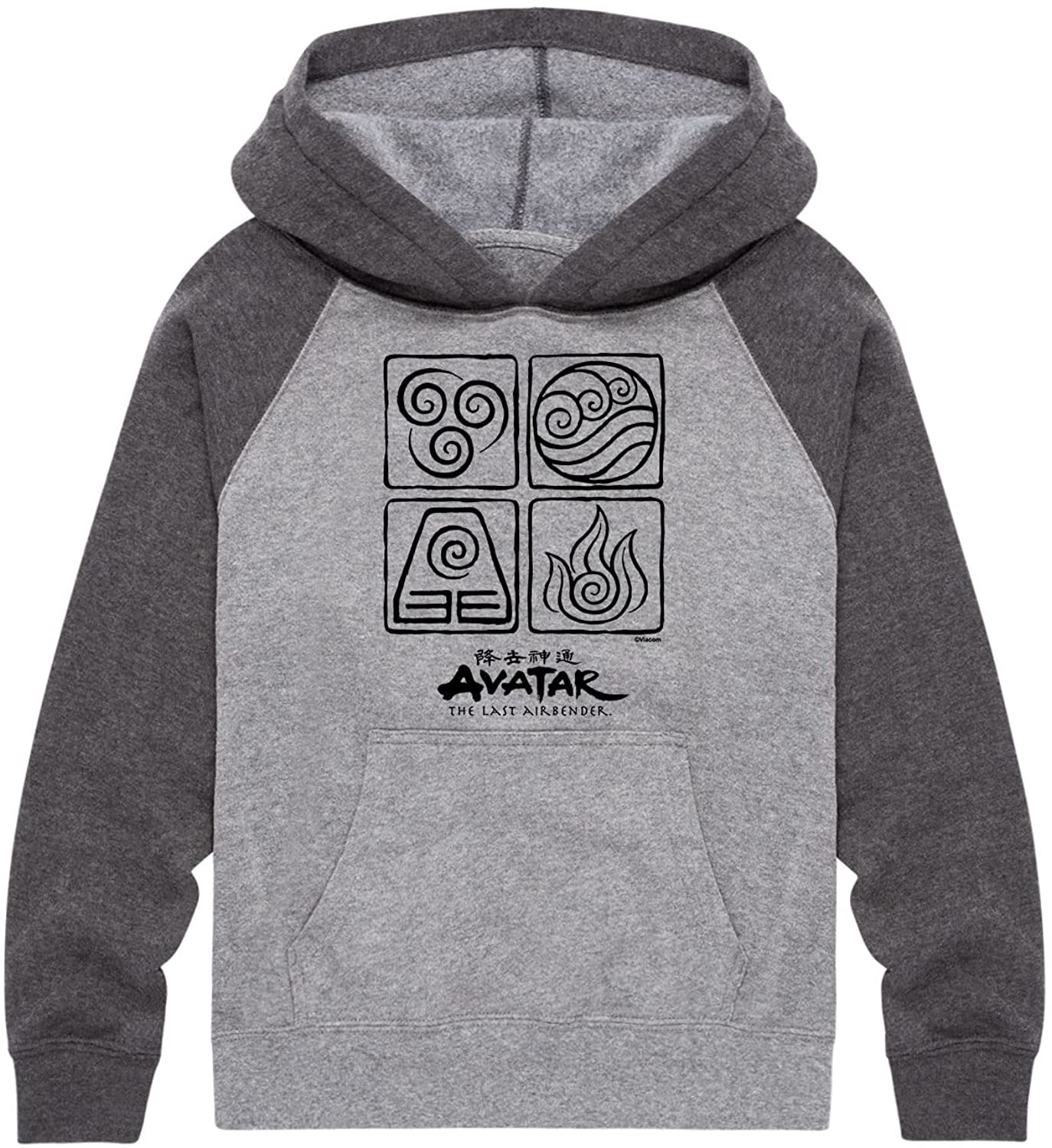 Avatar The Last Airbender - Elements Pullover Hooded Fleece Sweatshirt