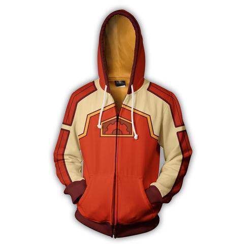 Avatar The Last Airbender Aang Sweatshirts 3D Printed Hooded Sweater Zip Jacket