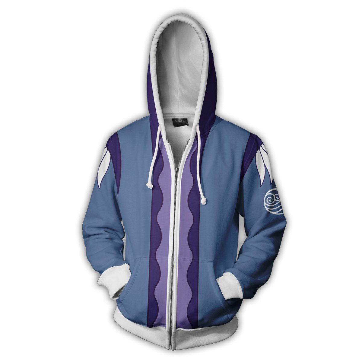 Avatar The Last Airbender Katara Hoodies - Zip Up Blue 3d Hoodie