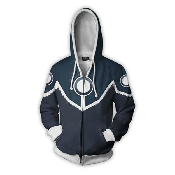 Avatar The Last Airbender Sokka Armor Hoodies - Zip Up Navy Blue Hoodie