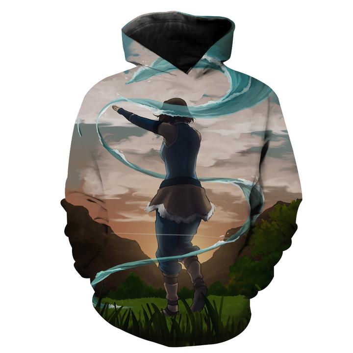 Avatar The Last Airbender Water Bending 3D Hoodies