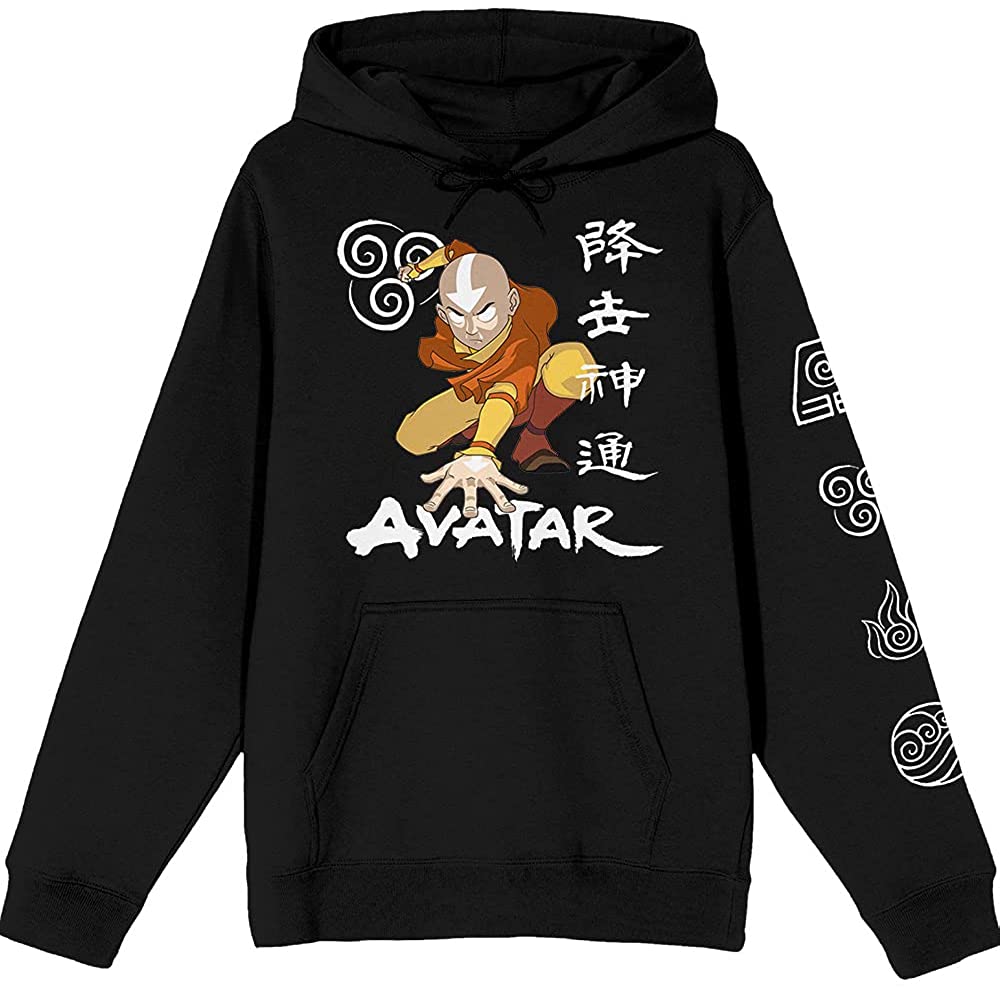 Avatar the Last Airbender Ang Anime Character Black Hoodie