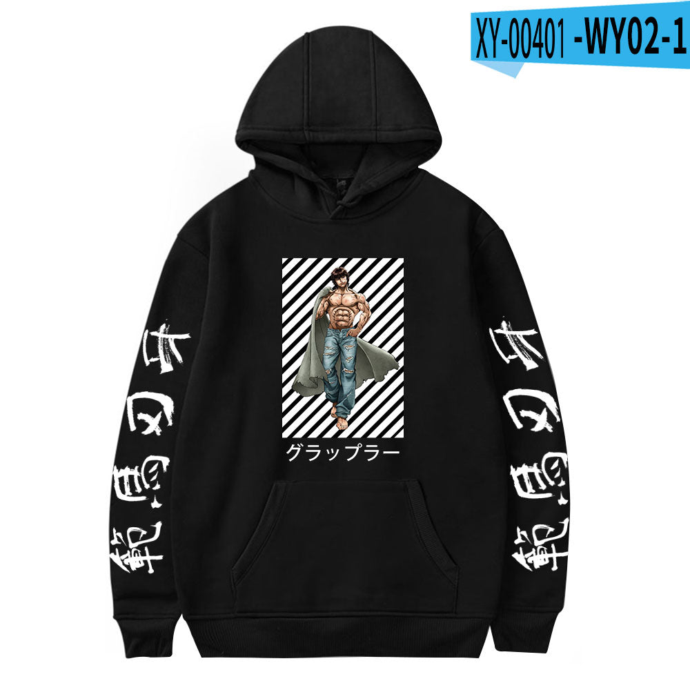 Baki the Grappler Hoodies Sweatshirt Harajuku Printed Fashion Pullover