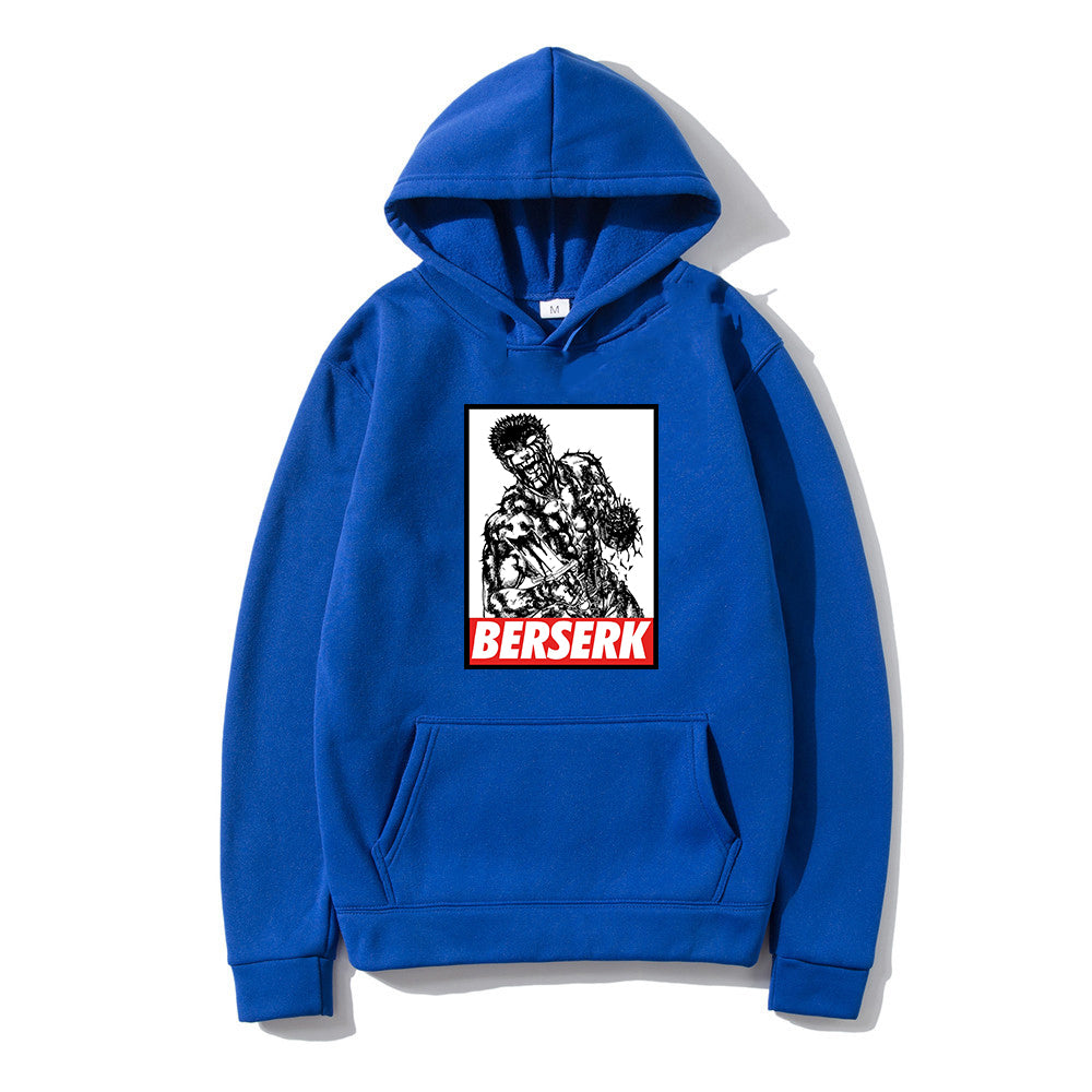 Berserk Guts Hoodie Manga Pullovers Hoodies Anime Print Hoody Streetwear Tops