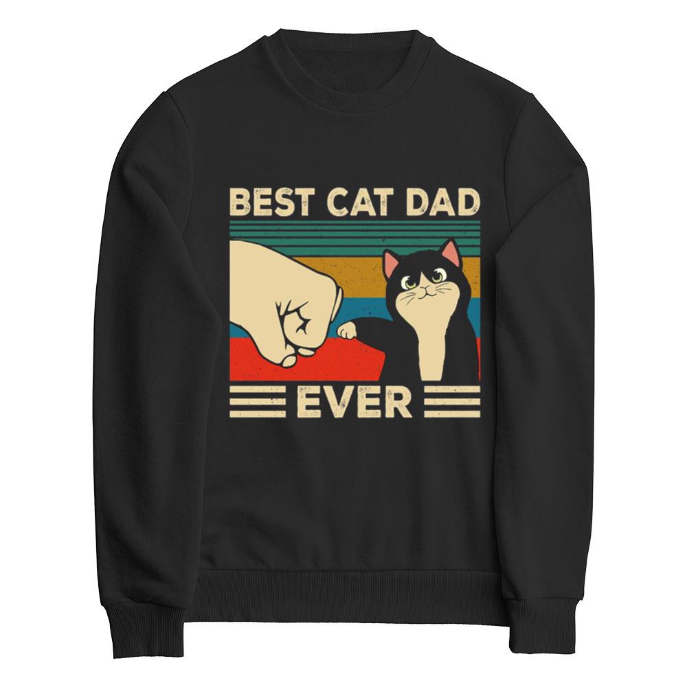 Best Cat Dad Ever, Retro Comfort Cat Owner Dad Shirt, Funny Dad Shirt, Happy Father's Day