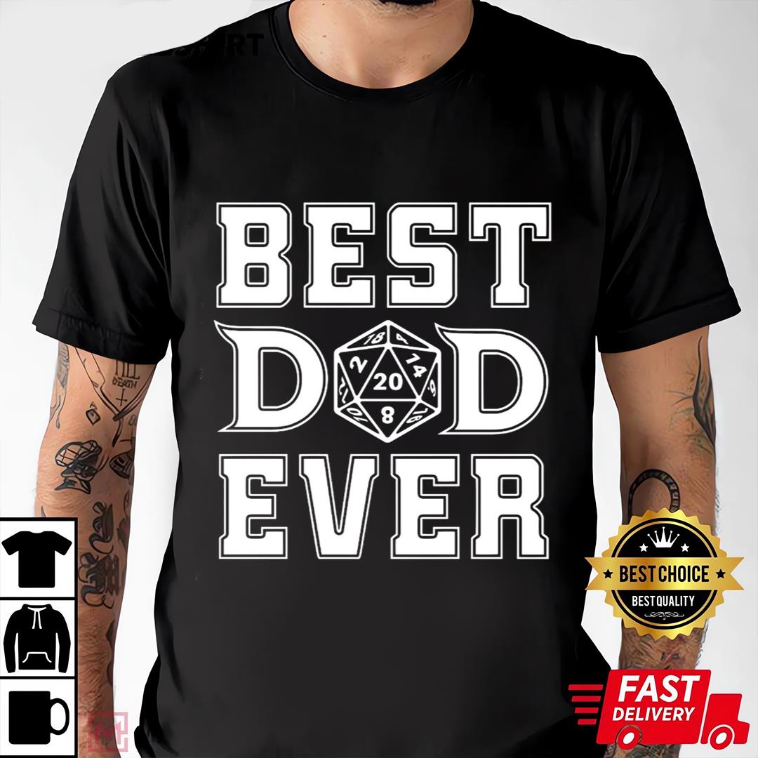 Best Dad Ever T-shirt, Dad Gifts From Daughter, Dnd Shirt, Dungeon Master Tee