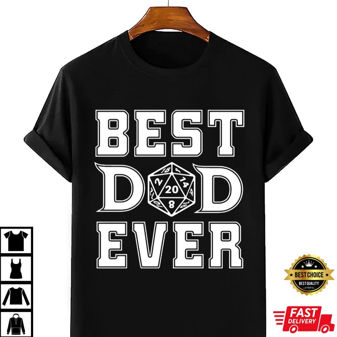 Best Dad Ever T-shirt, Dad Gifts From Daughter, Dnd Shirt, Dungeon Master Tee