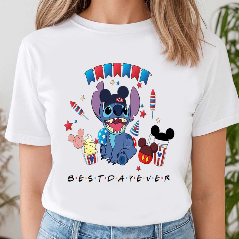 Best Day Ever 4th Of July Funny Stitch, Stitch Memorial Day Shirt