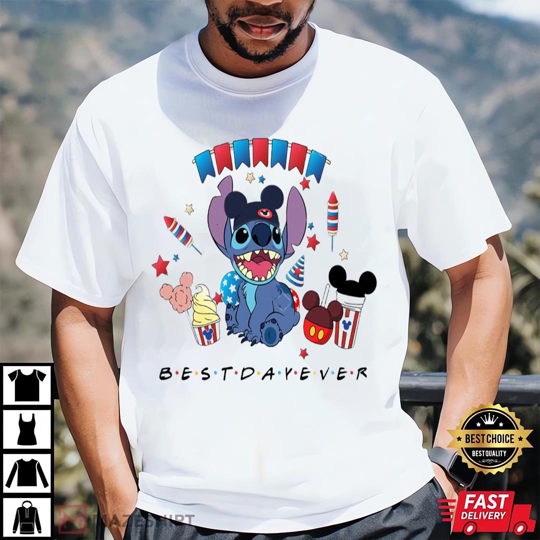Best Day Ever 4th Of July Funny Stitch, Stitch Memorial Day Shirt