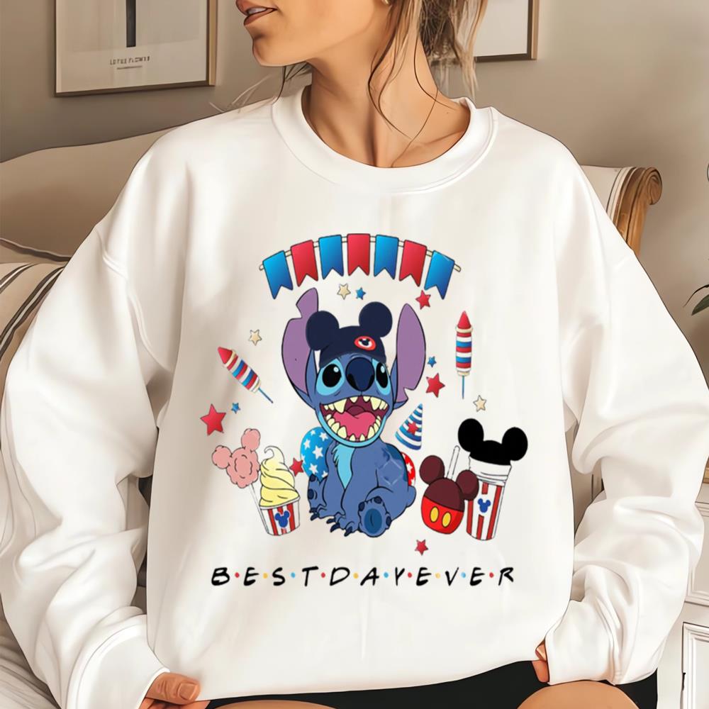 Best Day Ever 4th Of July Funny Stitch, Stitch Memorial Day Shirt