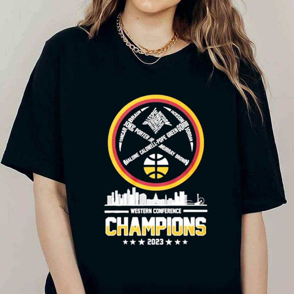 Best Denver Nuggets Western Conference Champions Two Sided Shirt
