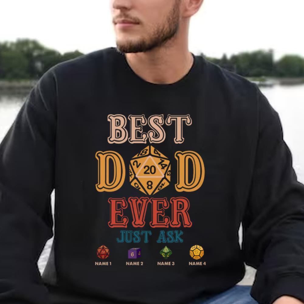 Best DnD Dad Ever Just Ask, Personalized Shirt
