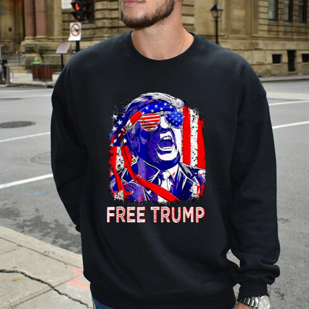 Best free Donald Trump American Flag Shirt, Trump 4th Of July Day Shirt