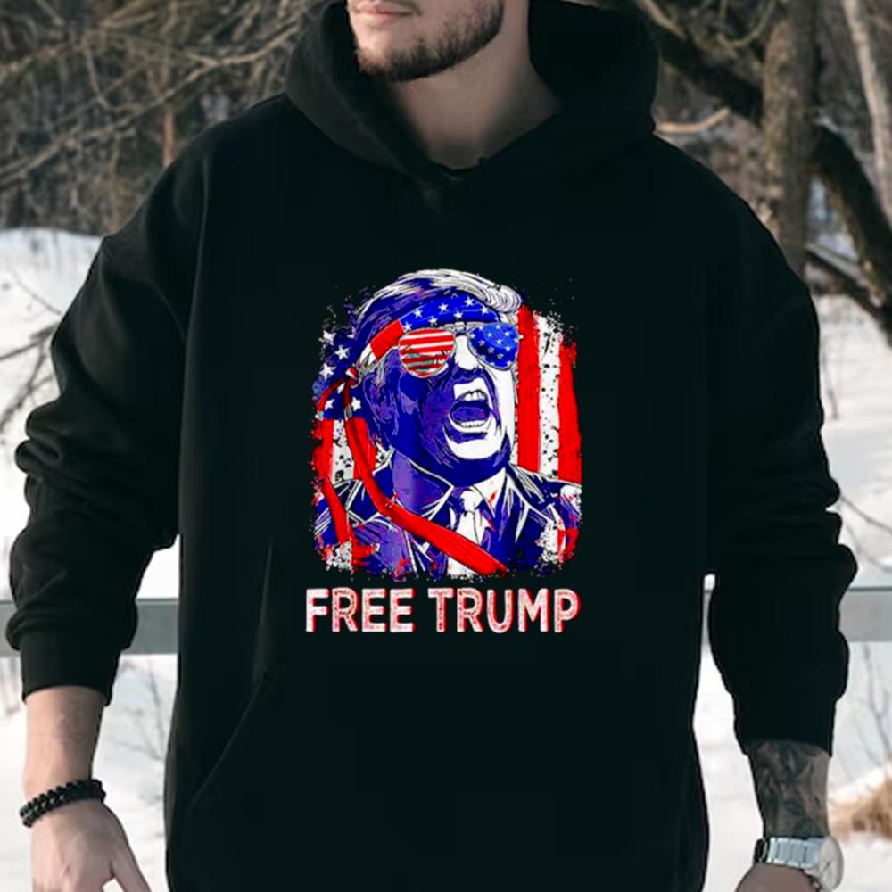 Best free Donald Trump American Flag Shirt, Trump 4th Of July Day Shirt