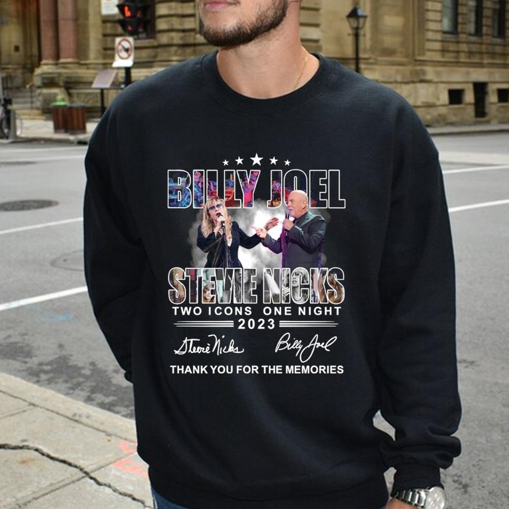 Billy Joel Stevie Nicks Two Icons One Night 2023 Thank You Shirt, Billy Joel Stevie Nicks Tour 2023 Shirt