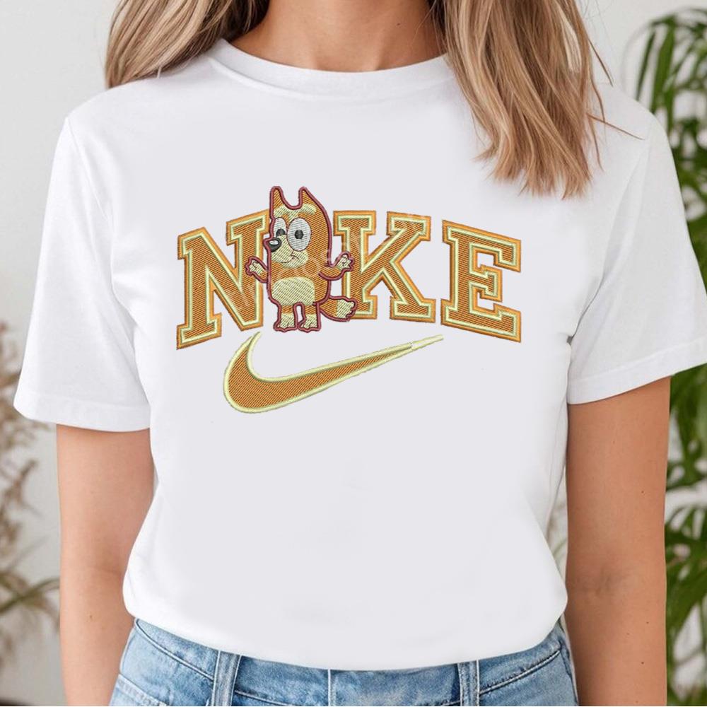 Bingo x Nike Swoosh Effect Embroidered Shirt