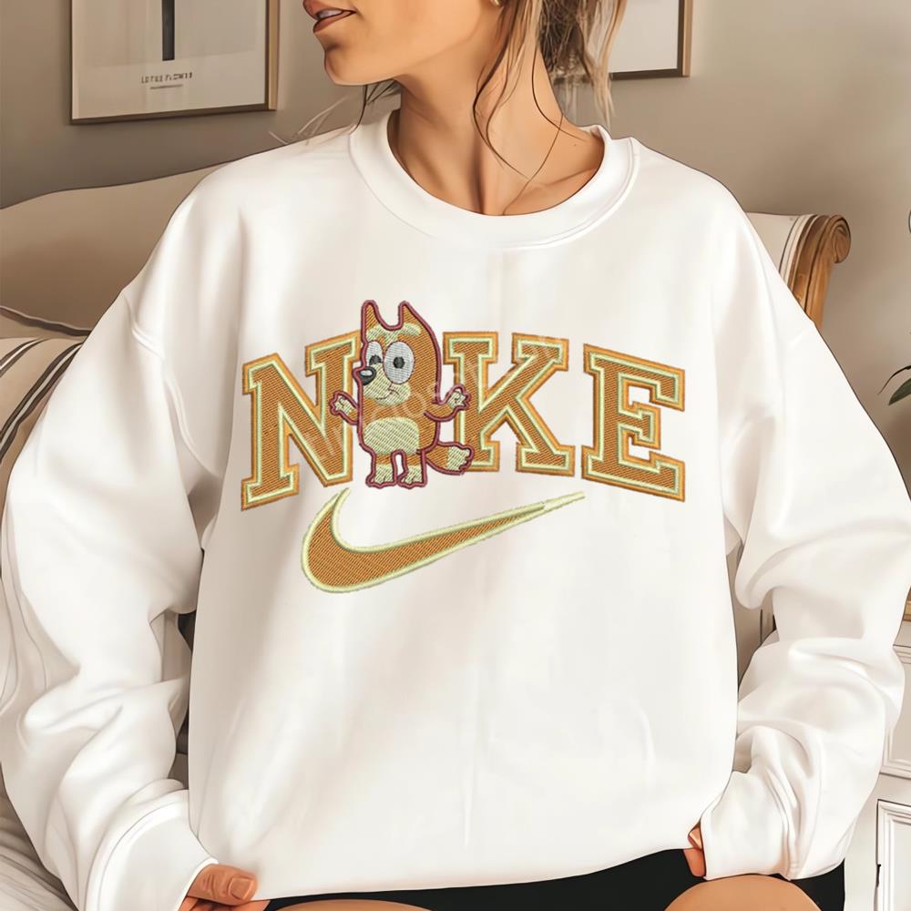 Bingo x Nike Swoosh Effect Embroidered Shirt