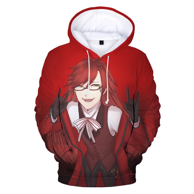 Black Butler 3D Print Hoodie - Anime Fashion Sweatshirt