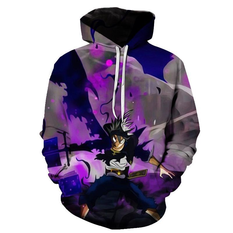 Black Clover Asta Oversized Unisex Sports Hoody Hooded Sweatshirt