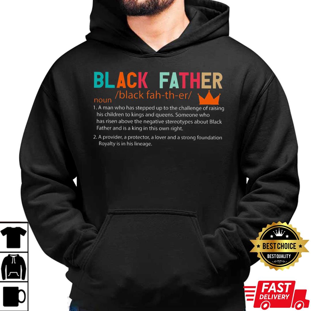 Black Dad Definition Shirt Birthday Gift, Black Man Father's Day Shirt for Husband