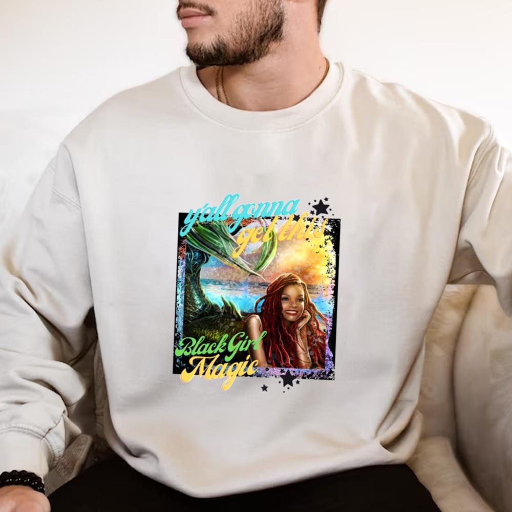 Black Girl Magic, Little Mermaid 2023 Graphic T-Shirt