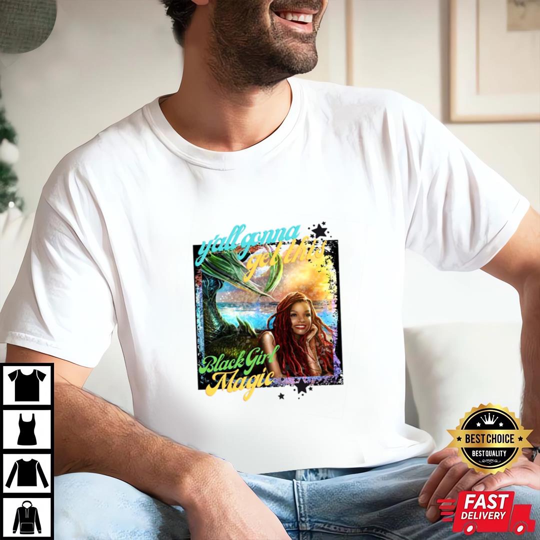 Black Girl Magic, Little Mermaid 2023 Graphic T-Shirt