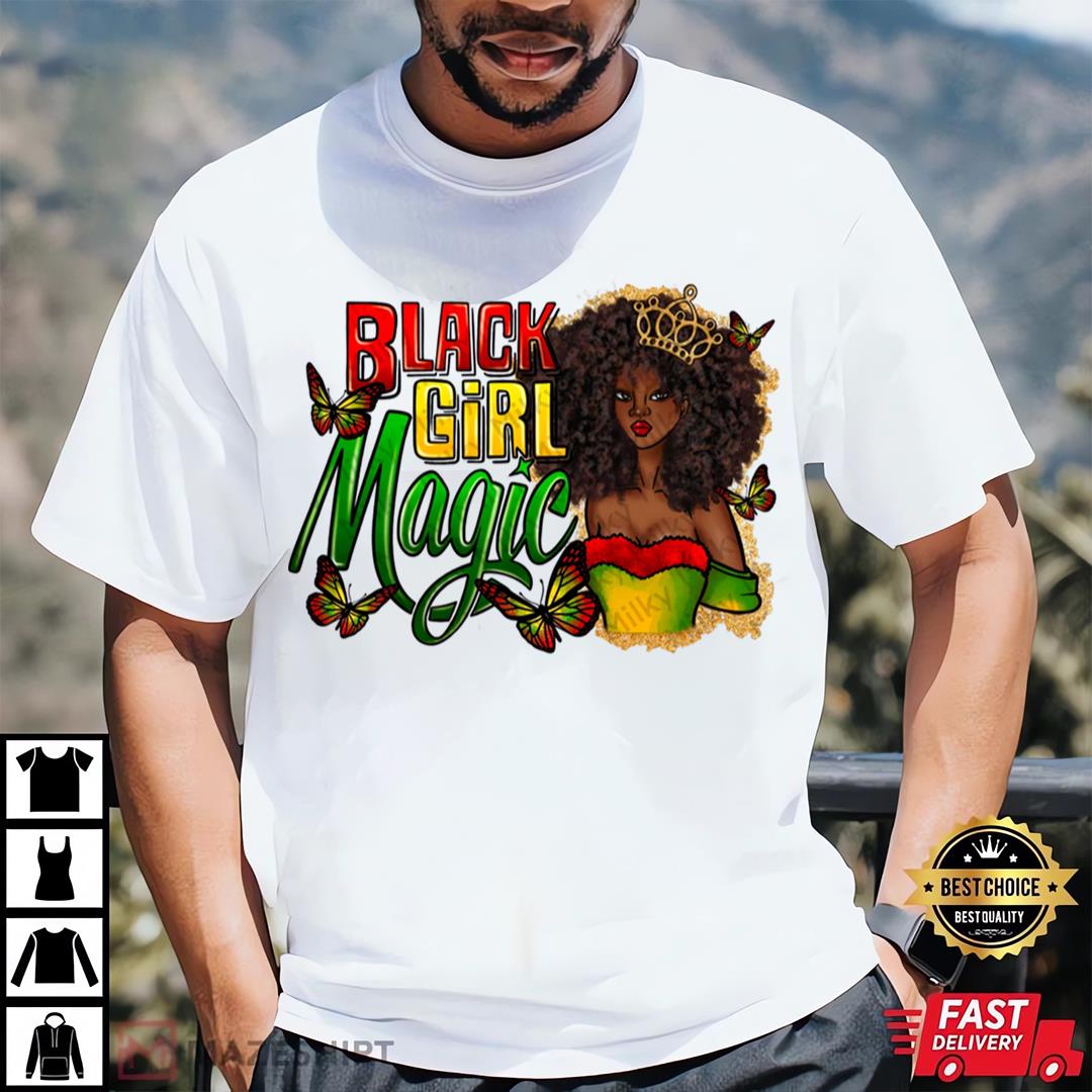 Black Girl Magic Shirt, 1865 Juneteenth Freedom Day Shirt, Afro Girl Shirt