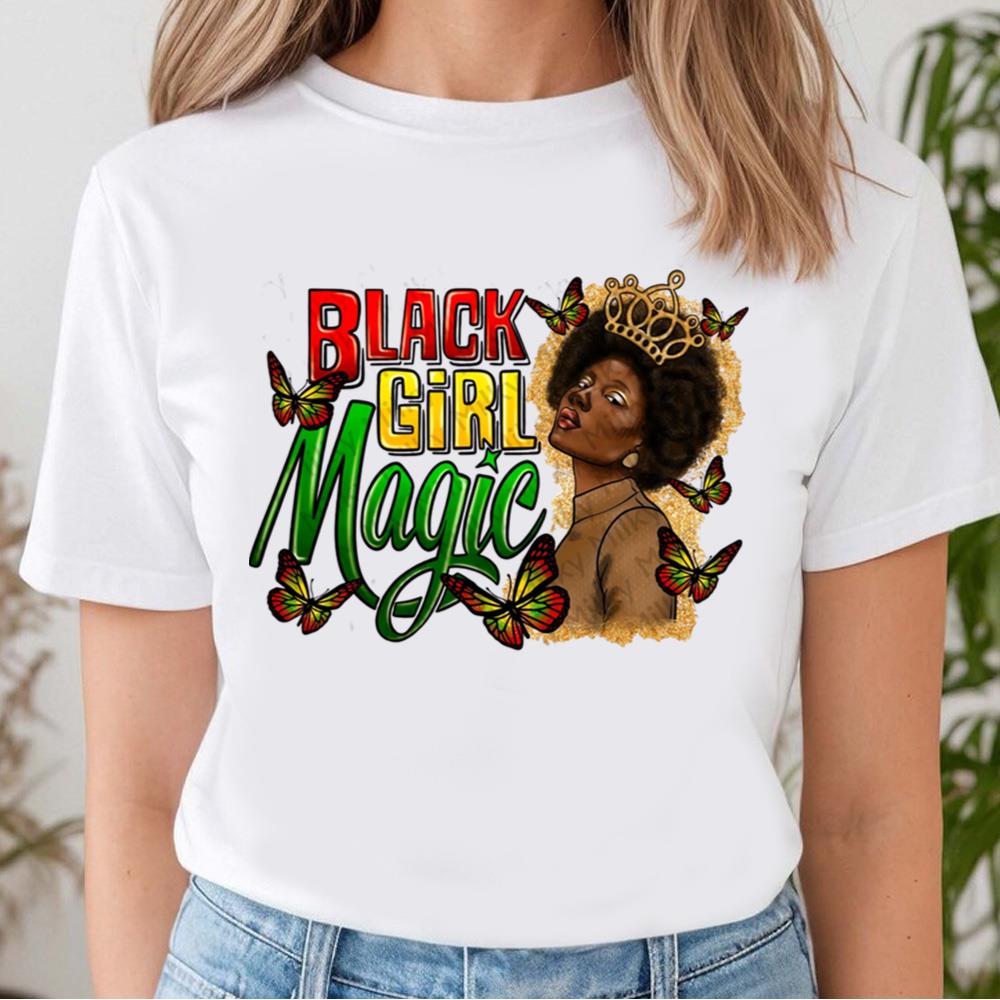 Black Girl Magic Shirt, Afro Girl Shirt, 1865 Juneteenth Freedom Day Shirt