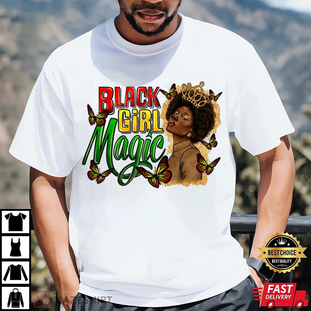 Black Girl Magic Shirt, Afro Girl Shirt, 1865 Juneteenth Freedom Day Shirt