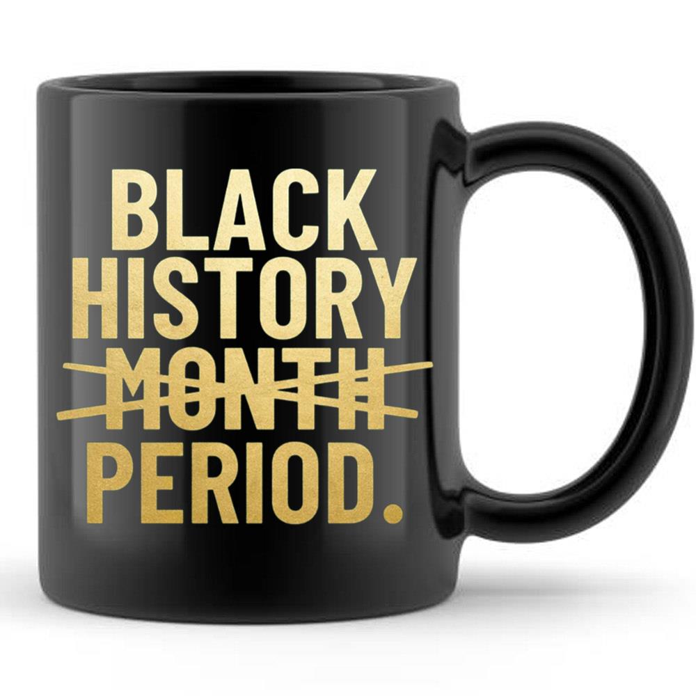 Black History Month Period Woman Black Girl T-Shirt