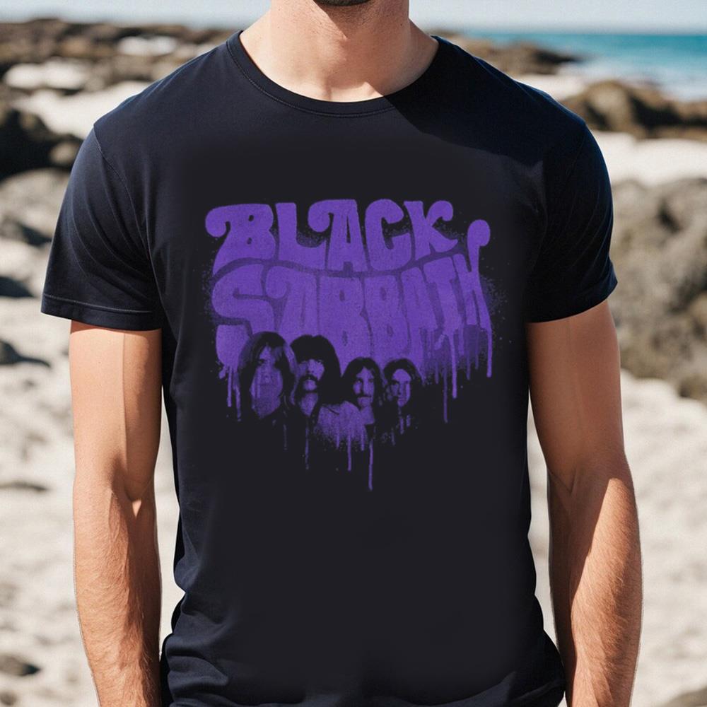 Black Sabbath Purple Graffiti Logo T-shirt