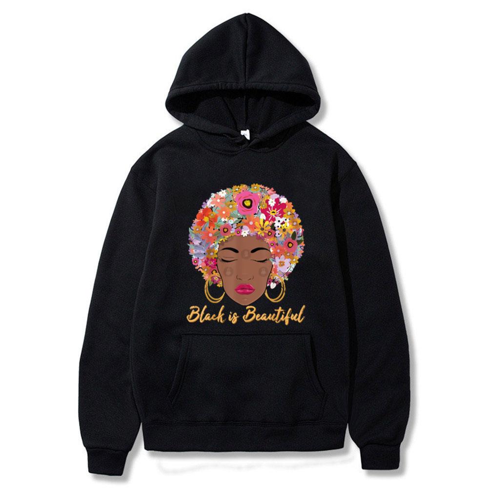 Black is Beautiful Floral Afro Hair African American Juneteenth Tee Shirts