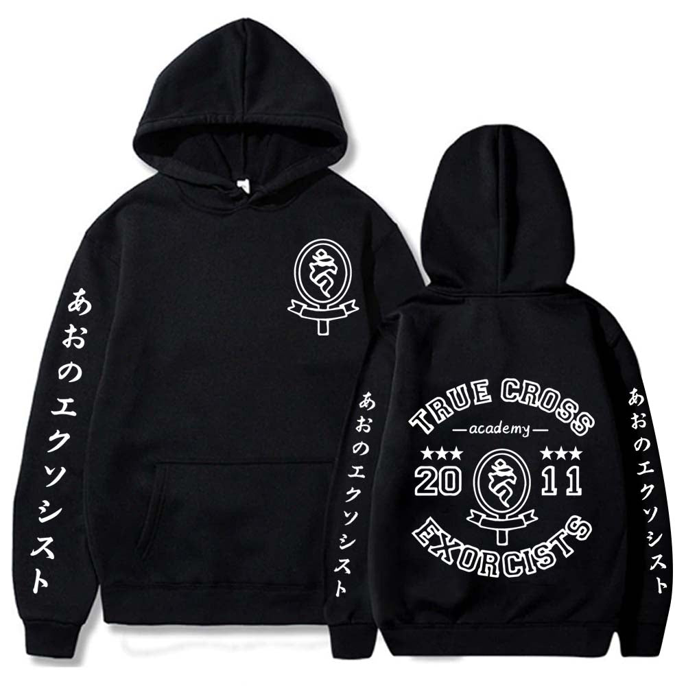 Blue Exorcist Hoodie Sportswear Sweatshirt Harajuku True Cross Academy Autumn Hooded Sweatshirt