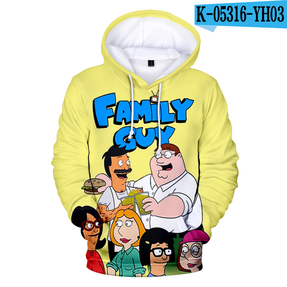 Bob's Burgers 3D Printed Hooded Pullover Hoodies